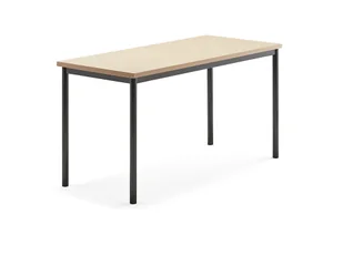 AJ Produkty Stół SONITUS, 1400x600x720 mm, beżowe linoleum, antracyt - Meble do szkół i przedszkoli AJ Produkty Stół SONITUS, 1400x600x720 mm, beżowe linoleum, antracyt - Meble do szkół i przedszkoli - miniaturka - grafika 1