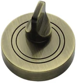 Akcesoria do drzwi - Gamet Szyld WC okrągły mosiądz antyczny PLT-25WC-AB - miniaturka - grafika 1