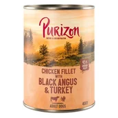 Mokra karma dla psów - Purizon 50% taniej! Purizon Adult 400 g Wołowina Black-Angus i indyk z batatami i żurawiną - miniaturka - grafika 1