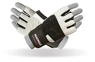 Rękawice do ćwiczeń - MADMAX madmax Professional Exclusive rękawice siłownia fitness podnoszenie ciężarów rękawice męskie rękawiczki Bodybuilding Workout Sports Training, biały, xl MFG-269-WHT-XL - miniaturka - grafika 1