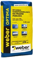 Zaprawy budowlane - Weber Wylewka betonowa SAMOPOZIOMUJĄCA OPTIMA TRUDNE PODŁOŻA 25 kg - miniaturka - grafika 1
