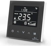 Systemy inteligentnych domów - MCO Home MCO Home - Fan Coil Thermostat 4 pipe Black Editio MCOEMH8-FC4B - miniaturka - grafika 1