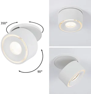 Paulmann Spircle oprawa wpuszczana LED biała - Oprawy, klosze i abażury - miniaturka - grafika 4