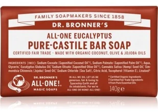 Dr. Bronner's Bar Soap Eukalyptus (140g) - Mydła - miniaturka - grafika 2