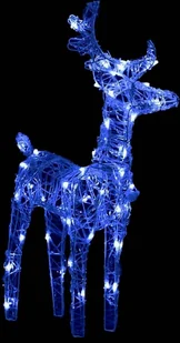 vidaXL Lumarko Świąteczna dekoracja: renifery z saniami, 280x28x55 cm, akryl! 328524 - Oświetlenie świąteczne - miniaturka - grafika 3