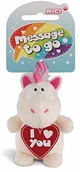 Zabawki kreatywne - Nici 42724 wisiorek jednorożec Theodor I Love You, 8 cm, biały/różowy 42724 - miniaturka - grafika 1