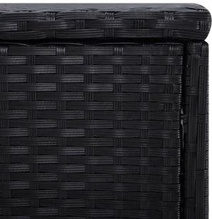 vidaXL 3-częściowy zestaw, leżaki ze stolikiem, polirattan, czarne - Leżaki ogrodowe - miniaturka - grafika 8