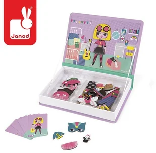 Janod Magnetyczna układanka Kostiumy Dziewczynka Magnetibook kolekcja 2018, J02718 - Układanki dla dzieci Janod Magnetyczna układanka Kostiumy Dziewczynka Magnetibook kolekcja 2018, J02718 - Układanki dla dzieci - miniaturka - grafika 2