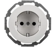 Gniazdka elektryczne - Hager Polo sp. z o.o. R.classic Gniazdo SCHUKO biały połysk 47452089 - miniaturka - grafika 1