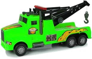 Import LEANToys Auto Ciężarówka Holownik Pomoc Drogowa 1:10 Lina Zielona LT-9850-0 - Samochody i pojazdy dla dzieci - miniaturka - grafika 2