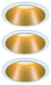 Lampy sufitowe - Paulmann Oprawa wbudowana Cole Coin 3-st ścimnianie LED 3x6,5W 2700K 230V Biały/Złoty-Mat Tworzywo sztuczne PL93406) PL93406 - miniaturka - grafika 1