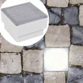 Lampy ogrodowe - vidaXL Światła najazdowe LED 6 szt 100x100x68 mm - miniaturka - grafika 1
