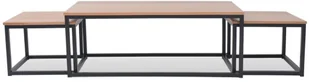 vidaXL 3-częściowy zestaw stolików kawowych, jesion - Ławy i stoliki kawowe - miniaturka - grafika 4
