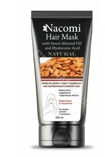 Nacomi maska do włosów z olejem ze słodkich migdałów i proteinami ryżu 200 ml - Maski do włosów - miniaturka - grafika 3