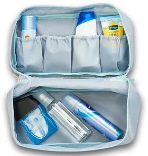 ZELLER Szary organizer na bieliznę do bagażu kosmetyczka pokrowiec na bieliznę organizer podróżny na ubrania akcesoria do walizek ZELLER B07FCQRSHP - Gadżety do domu - miniaturka - grafika 7