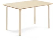 Stoły i stoliki do biura - AJ Produkty Stół ELTON, 1400x800x710 mm, beżowe linoleum, brzoza - miniaturka - grafika 1