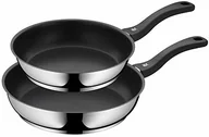 Patelnie - WMF teflonowa patelnia z rączką, powlekana, z uchwytem ze stali szlachetnej Cromargan, pasująca do kuchenek indukcyjnych, należy zmywać ręcznie 733026299 - miniaturka - grafika 1