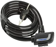 Zabezpieczenia do roweru - Fischer zapięcie liny, długość 180 cm, średnica 14 MM, czarna, 180 85882 - miniaturka - grafika 1