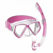 Maski do nurkowania - Mares Zestaw dziecięcy maska i fajka PIRATE SET różowy - miniaturka - grafika 1