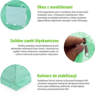 Home&Garden Tunel foliowy 200 cm x 300 cm (6 m2) - kolor zielony - Szklarnie ogrodowe Home&Garden Tunel foliowy 200 cm x 300 cm (6 m2) - kolor zielony - Szklarnie ogrodowe - miniaturka - grafika 16