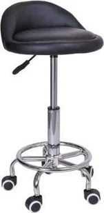 Taboret kosmetyczny KB-Lomo czarny STOŁEK LOMO CZARNY - Krzesła i taborety kosmetyczne - miniaturka - grafika 2