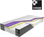 Materace - Curem by Hilding LOG materac piankowy Twardość twardy Rozmiar 200x200 - miniaturka - grafika 1