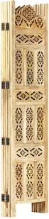 vidaXL vidaXL Parawan 5-panelowy, ręcznie rzeźbiony, 200x165 cm, drewno mango - Parawany - miniaturka - grafika 2