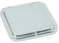 Lusterka do makijażu - CM Fantasia Fantasia Lustro kieszonkowe prostokątne, z tworzywa sztucznego, białe, dwustronne, normalne i 7-krotne powiększenie, 8,5 x 8,5 poręczne składane lusterko - miniaturka - grafika 1