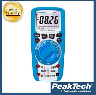PeakTech Multimetr cyfrowy z LCD, LED, IP67 PeakTech 3443 - Multimetry PeakTech Multimetr cyfrowy z LCD, LED, IP67 PeakTech 3443 - Multimetry - miniaturka - grafika 1