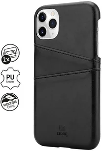 Crong Crong Neat Cover Etui iPhone 11 Pro z kieszeniami czarny) 10_15180 - Etui i futerały do telefonów - miniaturka - grafika 3