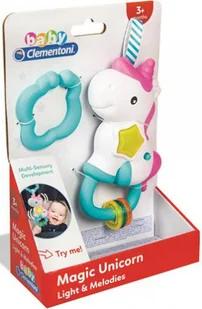 Clementoni Interaktywna grzechotka Jednorożec 17366 - Grzechotki dla dzieci - miniaturka - grafika 2