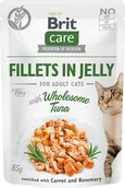 Mokra karma dla kotów - Brit karma mokra dla kotów Care Cat Fillets in Jelly with Wholesome Tuna 24x85 g # z wartością produktów powyżej 89zł! - miniaturka - grafika 1