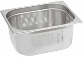 Pojemniki i kosze gastronomiczne - Stalgast Pojemnik Gn 1/2 perforowany 265 x 325 mm / H: 100 mm / V: 6 l / 122104 - miniaturka - grafika 1