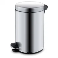 Kosze na śmieci - ALDA Kosz na pedał 30l, płynne zamykanie, nierdzewny matowy 384089 - miniaturka - grafika 1