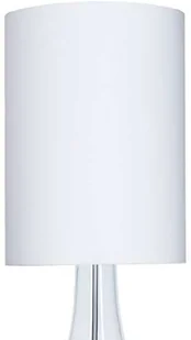 4concepts Abażurowa LAMPA stołowa BIARITZ L223181302 nocna LAMPKA stojąca do sypialni biała przezroczysta L223181302 - Lampy stojące - miniaturka - grafika 5