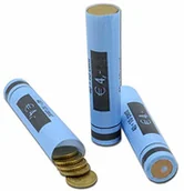 Testery banknotów - effektivo 10114 papierowe tuleje na monety niebieskie 10114 - miniaturka - grafika 1