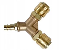 Pozostałe narzędzia pneumatyczne - Rozdzielacz Trójnik Pneumatyczny Złączki 1/4" - miniaturka - grafika 1