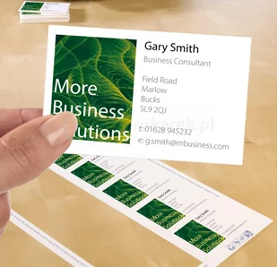 Avery PAPIER NA WIZYTÓWKI QUICK & CLEAN (250 wizytówek) C32011-25 - Papier do drukarek - miniaturka - grafika 6