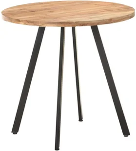 vidaXL Stół jadalniany, 80 cm, lite drewno akacjowe 320485 - Stoły - miniaturka - grafika 2