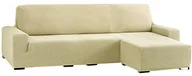 Narzuty - Eysa Cora Stół gimnastyczny Sofa Narzuta Chaise Longue Krótkie ramię prawe, widok z przodu, kolor 01, bawełna poliestrowa, beżowy, 39 x 35 x 19 cm FC037061D - miniaturka - grafika 1