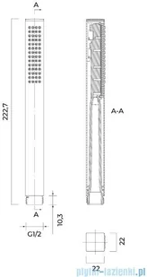 Oltens Sog słuchawka prysznicowa chrom 37103100 - Słuchawki prysznicowe - miniaturka - grafika 3