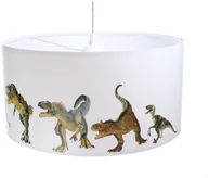 Lampy sufitowe - Euluna Lampa wisząca dziecięca Dino z motywem zdjęcia - miniaturka - grafika 1