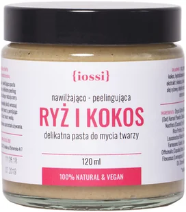 Iossi Iossi, pasta do mycia twarzy Ryż i Kokos, 120 ml - Kosmetyki do mycia twarzy - miniaturka - grafika 3