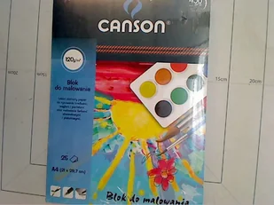 Canson Blok do malowania A4 120g. - biały - Szkolne artykuły papiernicze - miniaturka - grafika 2