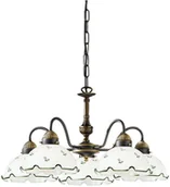 Lampy sufitowe - Kolarz 731.85.21 - Żyrandol na lince NONNA 5xE27/75W/230V zielony - miniaturka - grafika 1