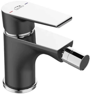 Laveo Largo bateria bidetowa stojąca z korkiem BAH 732D chrom/czarny produkcji BAH 732D - Baterie bidetowe - miniaturka - grafika 2