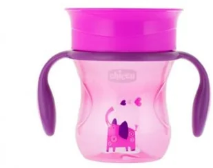 Chicco Kubek 360° do nauki samodzielnego picia 200 ml : Kolor - Różowy - Kubki dla dzieci - miniaturka - grafika 4