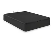 Stelaże pod materac - DREAMEA PLAY Stelaż ze skrzynią HESTIA marki Play - Czarny mat - 140x190 cm - miniaturka - grafika 1