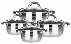 Altom MARCO 8 EL.KPL. GARNKÓW NIERDZEWNYCH 5907508101268 - Zestawy garnków i patelni - miniaturka - grafika 2