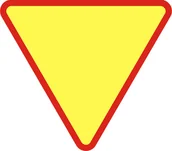 Wyposażenie miejsc publicznych - Znak ostrzegawczy A- 7 Ustąp pierwszeństwa - miniaturka - grafika 1